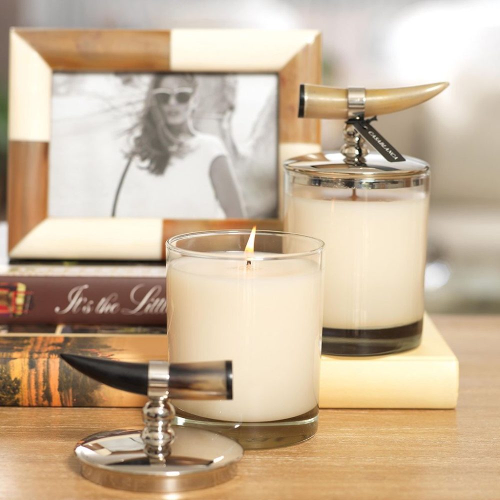 Côte d’Ivoire Coconut Mango Scented Candle with Horn Lid by Zodax - Image 2