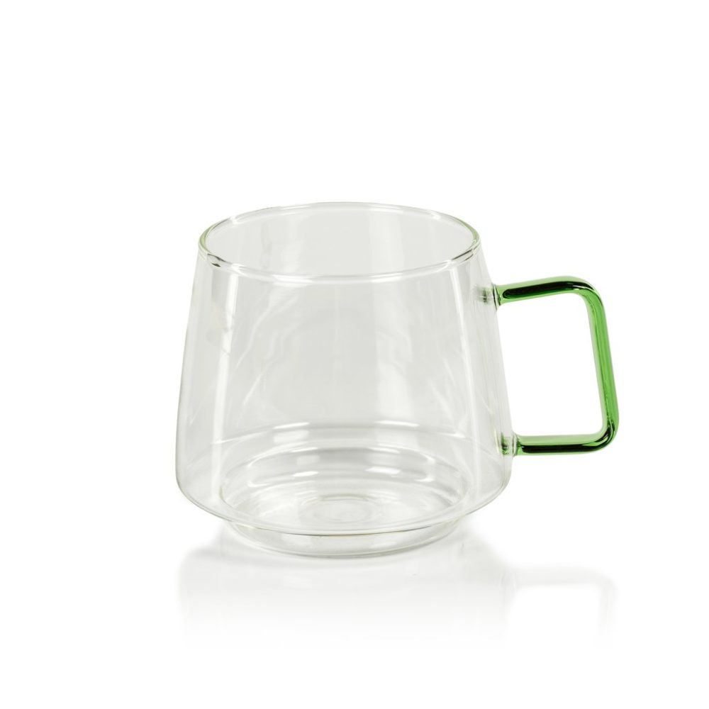 Cappucci Tea and Coffee Glasses with Colored Handles by Zodax - Image 7