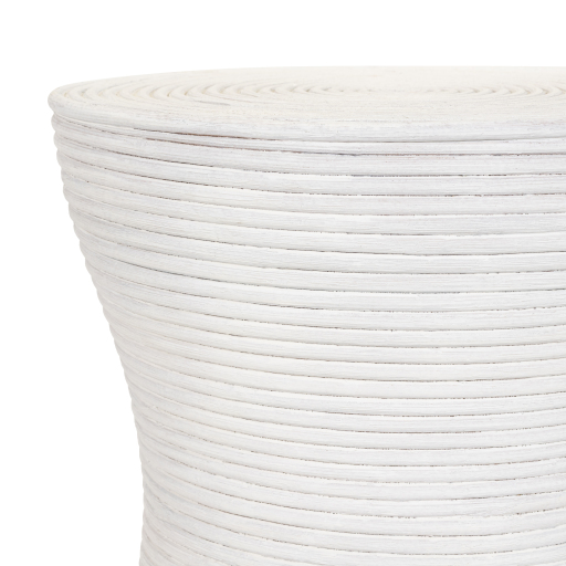 White Balinese End Table by Livabliss - Image 3