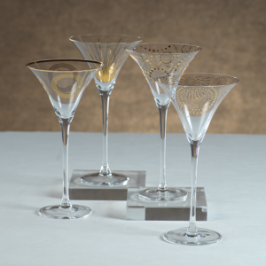 Celebration Martini Glass Gift Set of 4 by Zodax