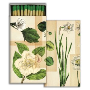 White Floral Matches Set of 6 by HomArt