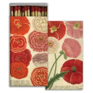 Poppies Matches Set of 6 by HomArt