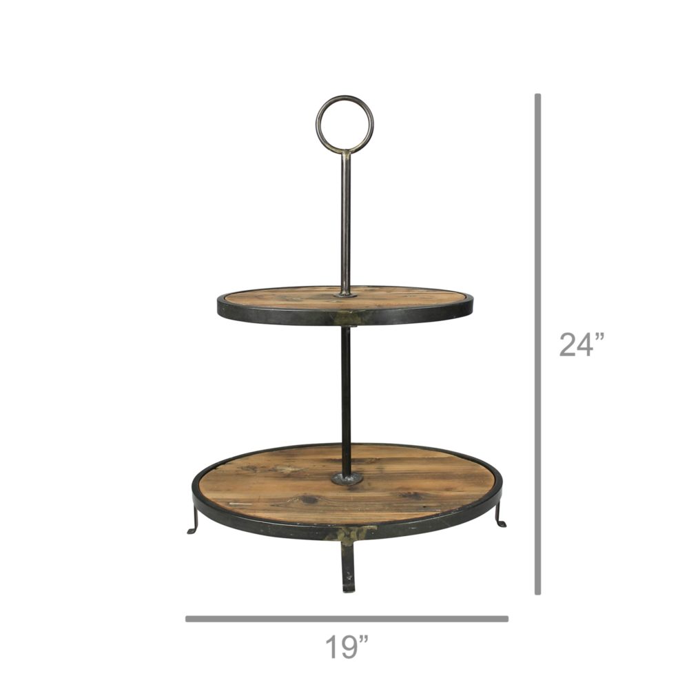 Catalina Two Tier Stand by HomArt - Image 2