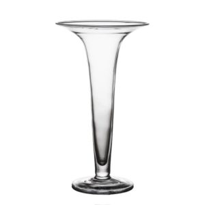 Large Glass Trumpet Vase by Abigails