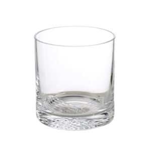 New Orleans Clear with Criss-Cross Design Double Old Fashioned Set of 4 by Abigails