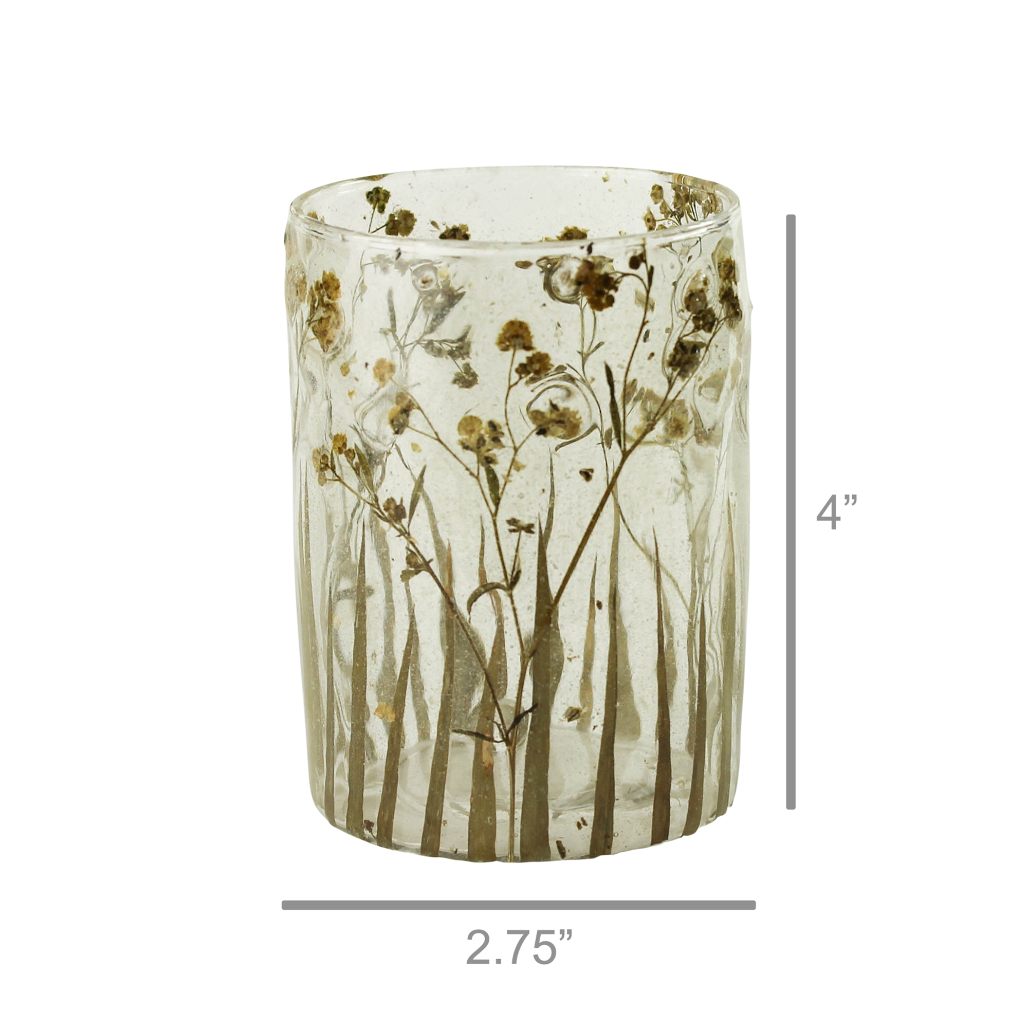 Small Enameled Prairie Grass Candle Holder Set of 3 by HomArt - Image 2