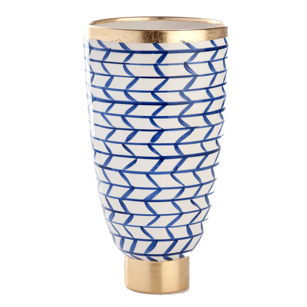 Contempo Collection Decorative Geometric Ceramic Vase by Abigails - Image 2