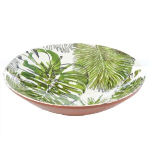 Large Ceramic Palmetto Serving Bowl by Abigails