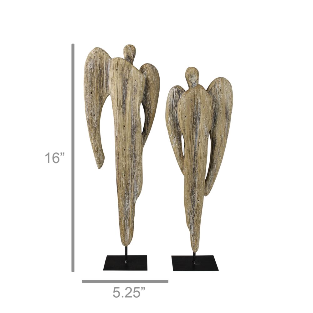 Large Set of Wood Angels by HomArt - Image 2