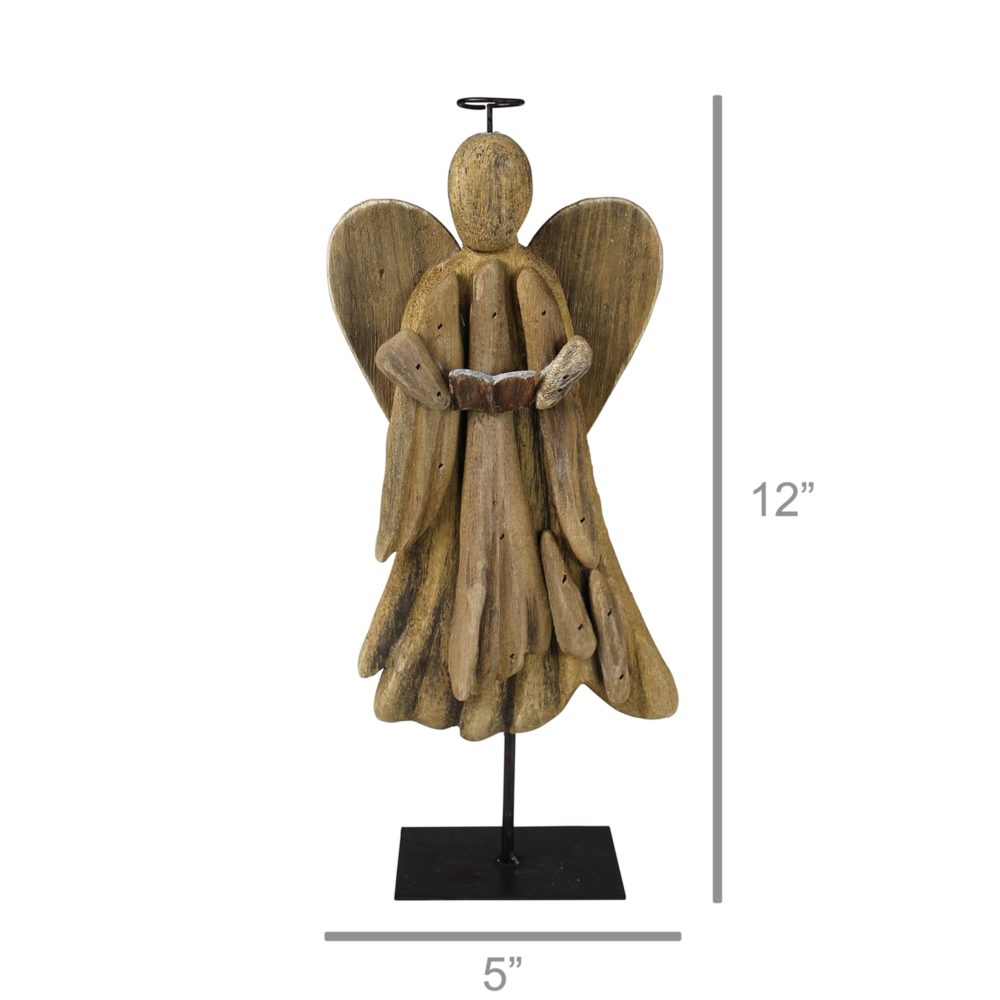 Angel with Wings Down on Stand by HomArt - Image 2