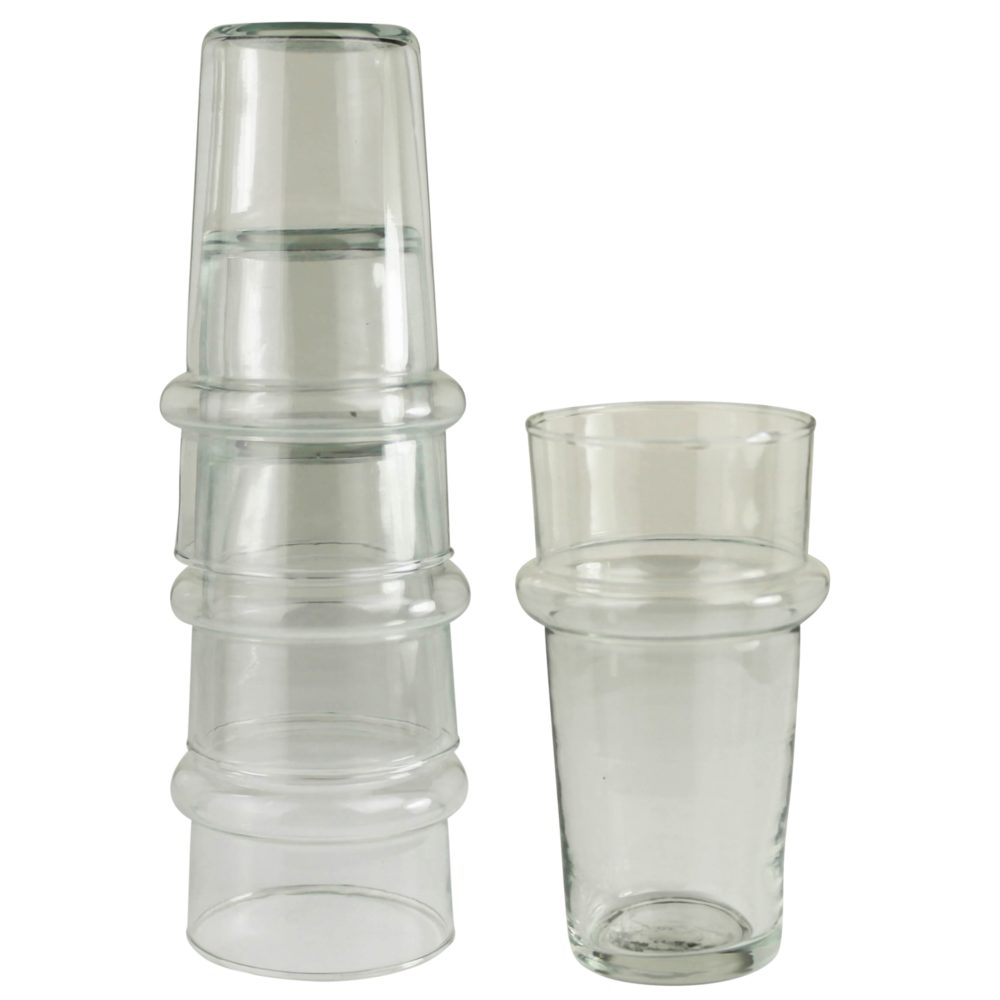 Ode Stacking Drinking Glass Set of 4 by HomArt