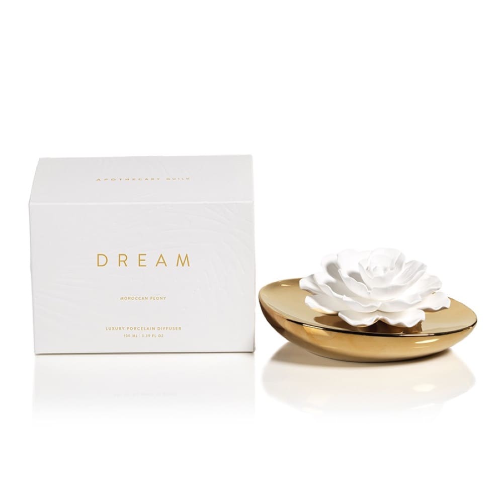 Dream Moroccan Peony Porcelain Flower Diffuser by Zodax - Seven