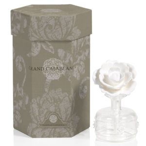 Mini Grand Casablanca Tahitian Gardenia Porcelain Diffuser by Zodax