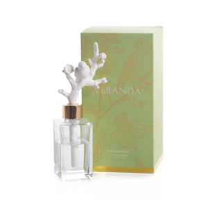 Veranda Porcelain Bird on Branch French Gardenia Diffuser by Zodax