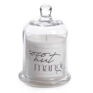 Coconut Mango Scented Candle with Cloche by Apothecary Guild