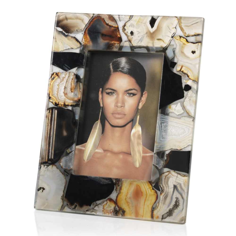 Bahia Agate Photo Frame for 4x6 Photo by Zodax