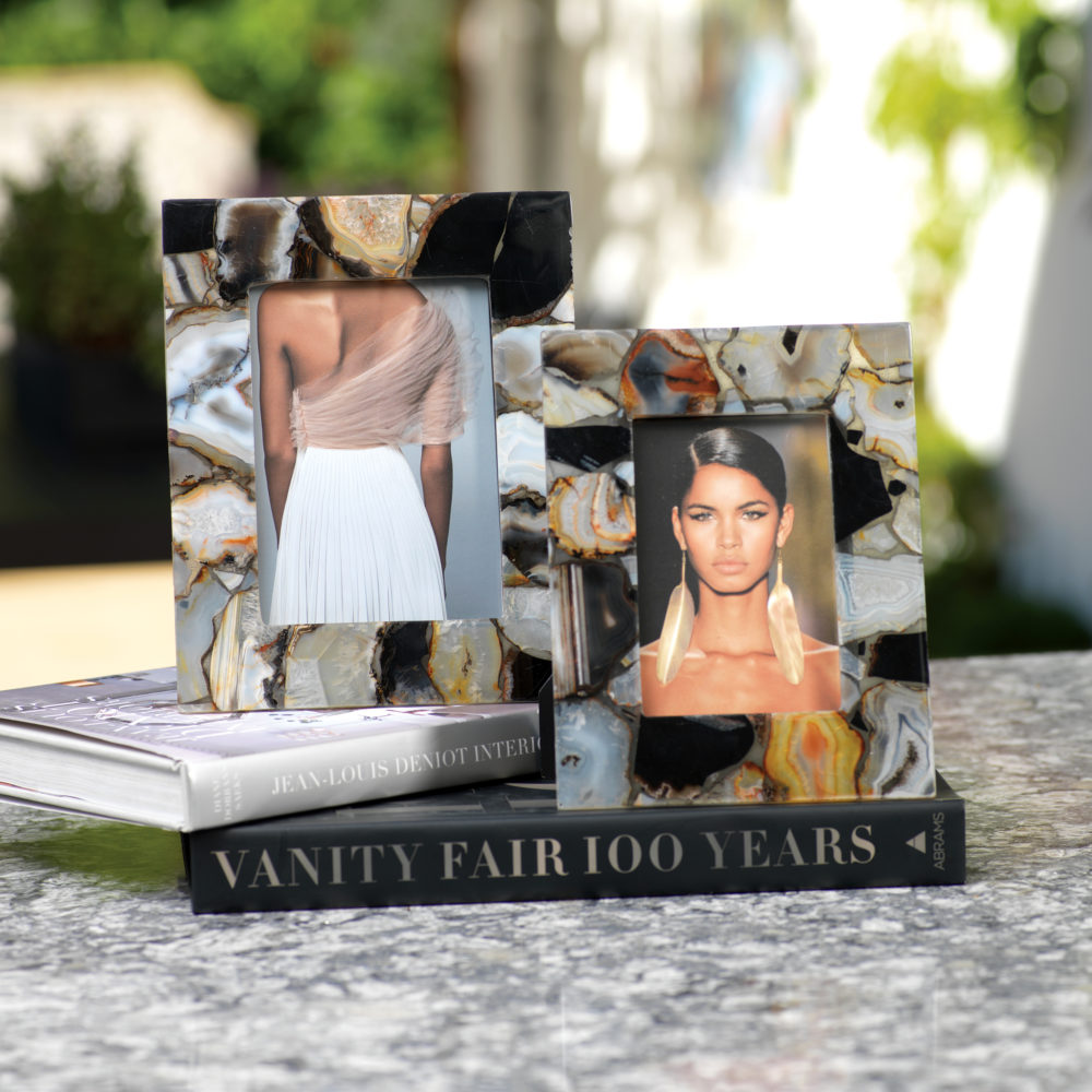 Bahia Agate Photo Frame for 4x6 Photo by Zodax - Image 2