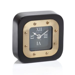 Small Black Mark Lane Table Clock by Zodax
