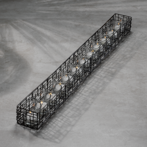 Dakar Metal and Glass 12 Candle Holder by Zodax