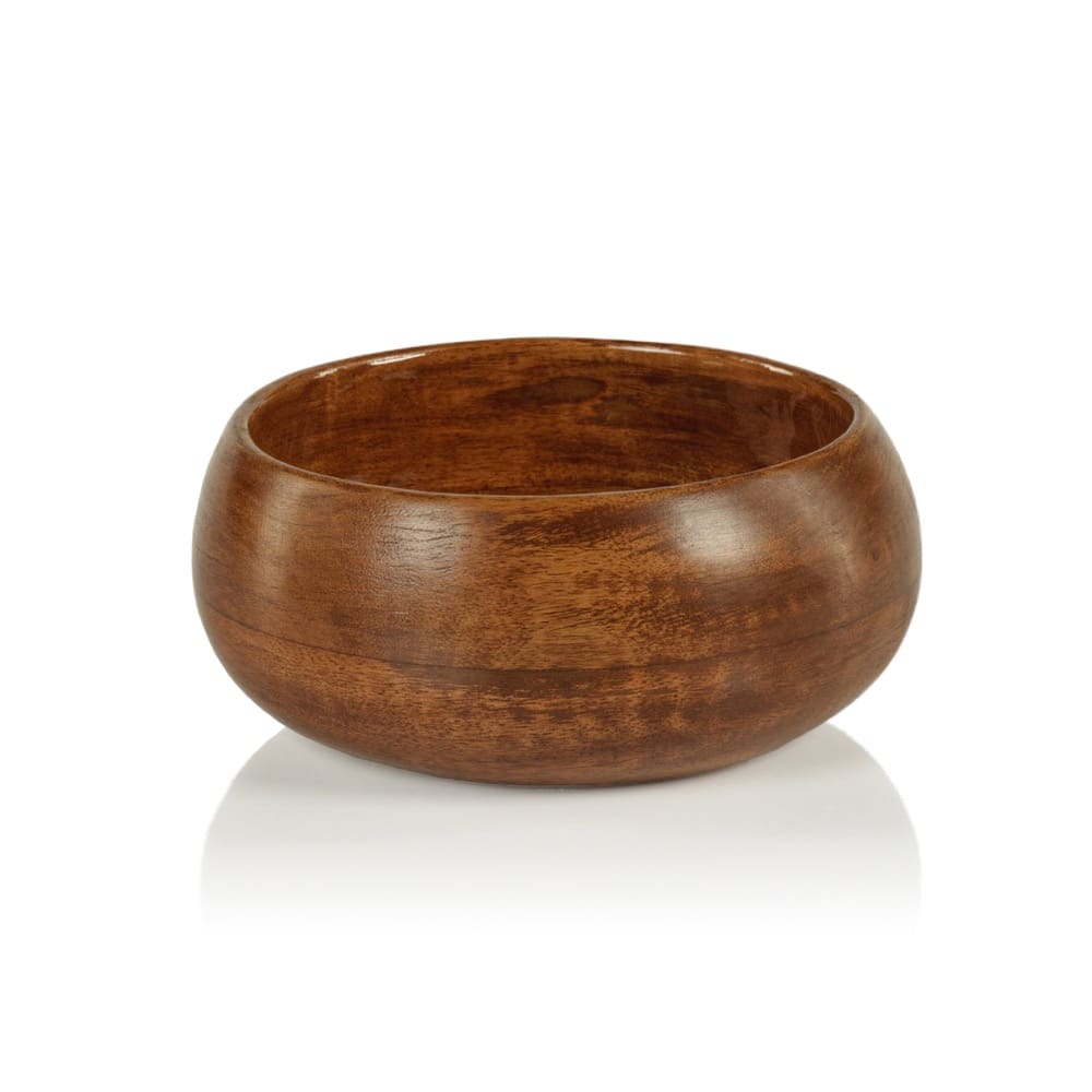 Small Prato Mango Wood Bowl by Zodax Seven Colonial