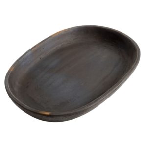 Brown Oval Hazel Tray by Muubs