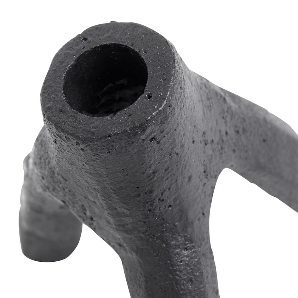 Small Black Aion Candle Holder by Muubs - Image 3
