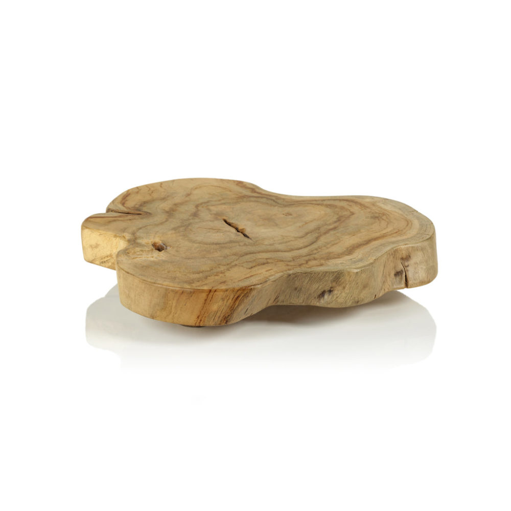 Organic Shape Natural Wood Charcuterie and Cheese Board by Zodax - Image 4