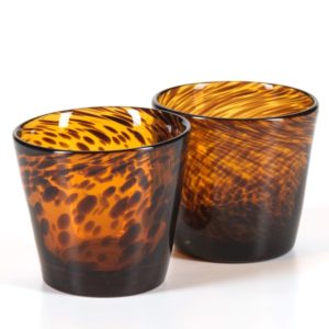 Sahara Tortoise Tumbler Set of 4 by Zodax