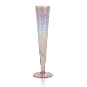 Aperitivo Luster Pink Slim Champagne Flutes Set of 4 by Zodax