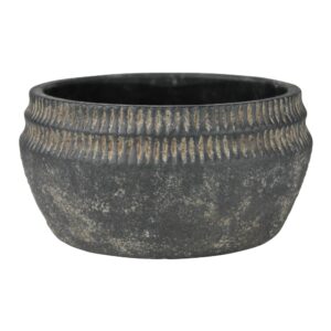 Small Yara Low Cement Planter Set of 2 by HomArt