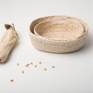 Natural Corn Baskets Set of 2 by Urban Nature Culture
