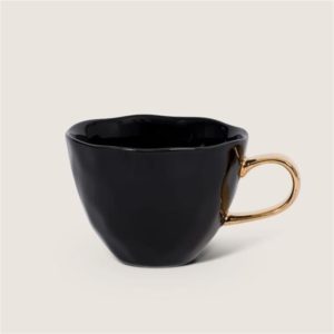 Black Good Morning Cup Set of 2 by Urban Nature Culture