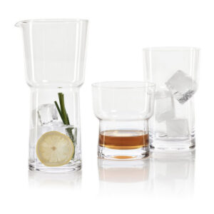 Skive Clear Blown Glass Collection by Zodax