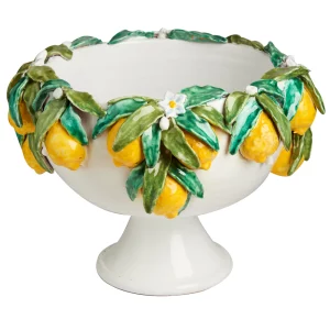 Footed Bowl with Lemons by Abigails