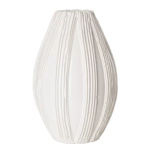 Alpine White Olive Vase by Abigails