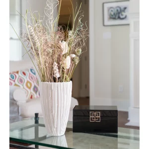 Alpine White Cone Vase by Abigails