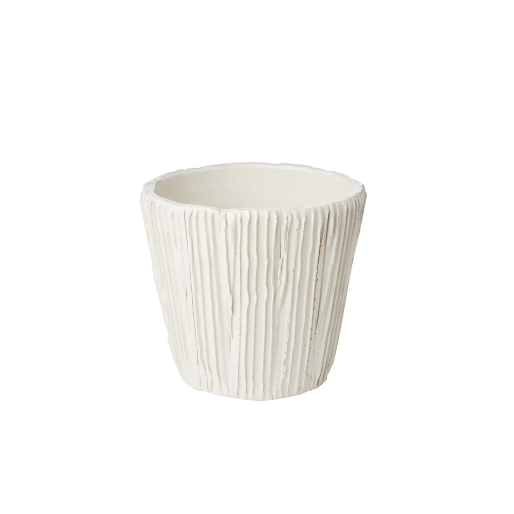 Alpine White Cachepot by Abigails
