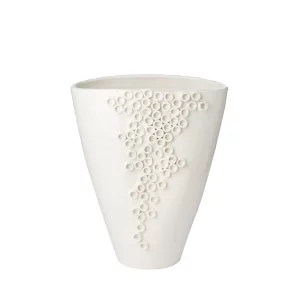 Cerchio White Vase by Abigails