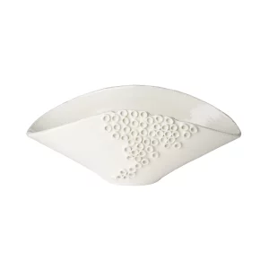 Cerchio White Oval Centerpiece by Abigails