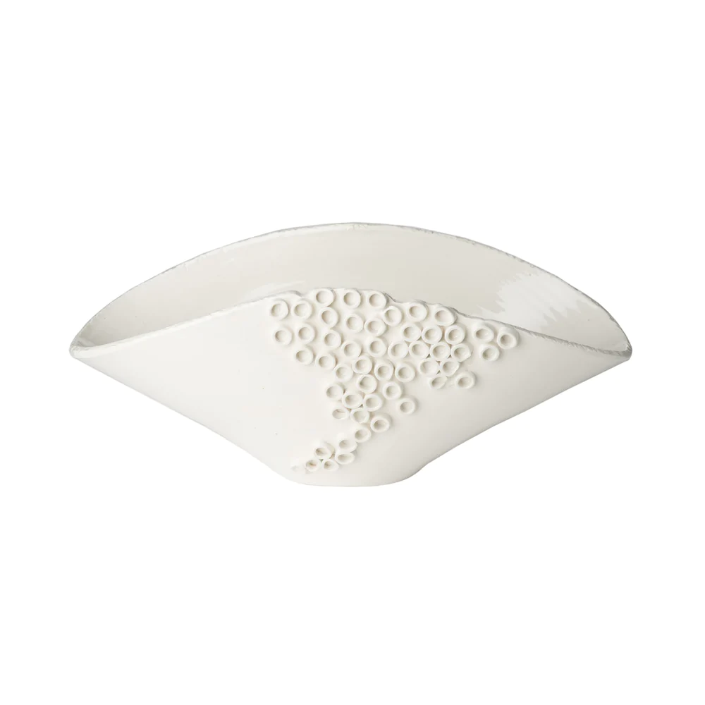 Cerchio White Oval Centerpiece by Abigails