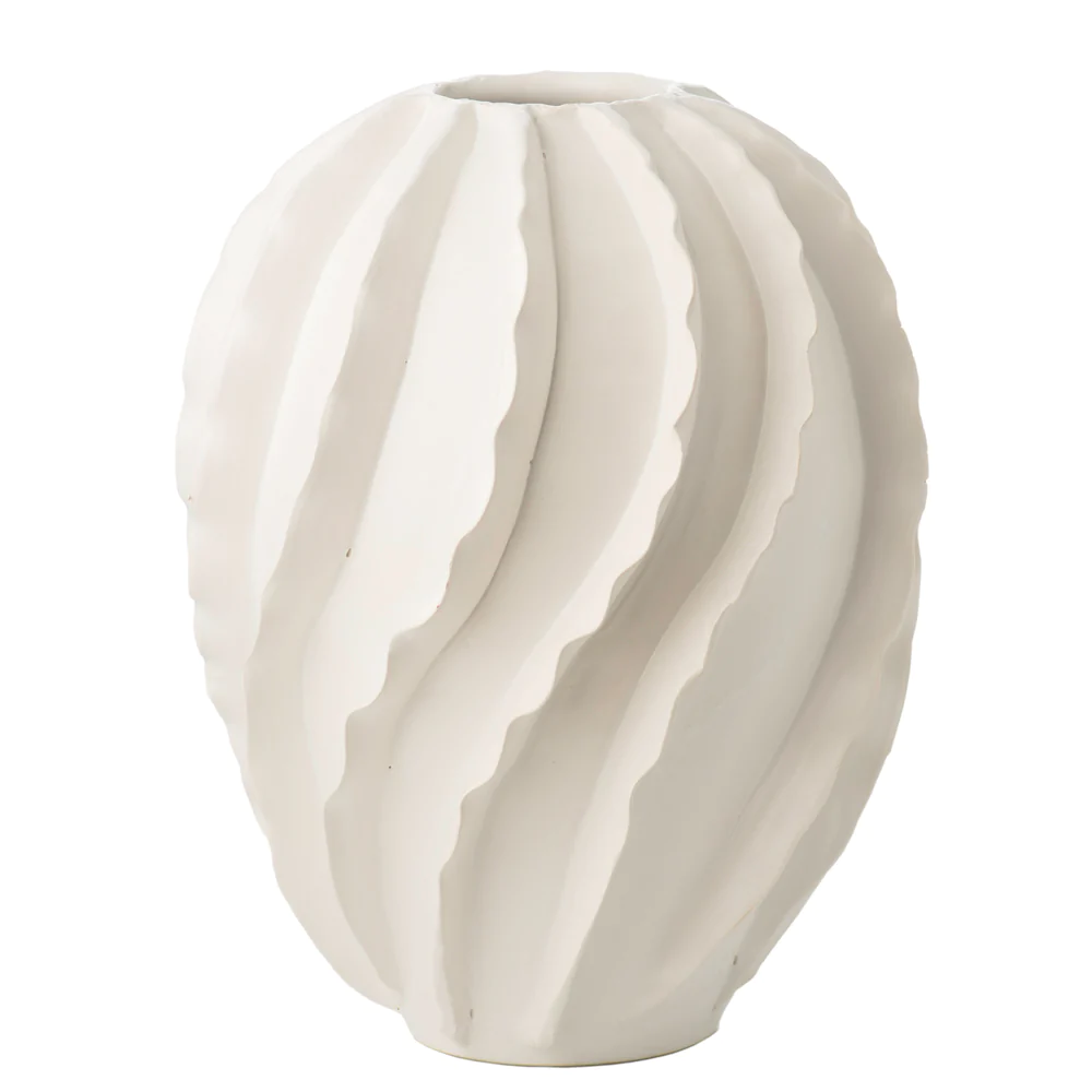 Santa Barbara Matte White Vase by Abigails