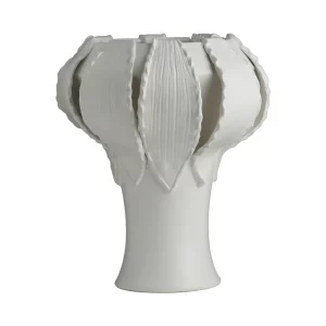 Catalina Matte White Garlic Vase by Abigails
