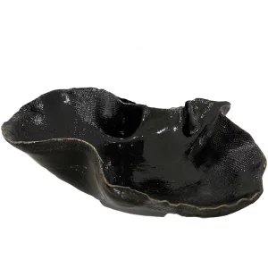 Large Atelier Free Form Textured Black Bowl by Abigails