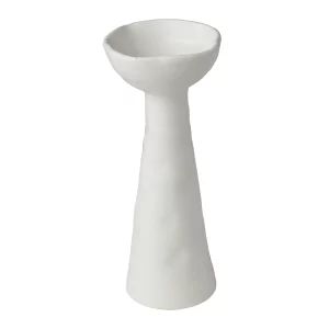 Laguna Matte White Candlesticks by Abigails