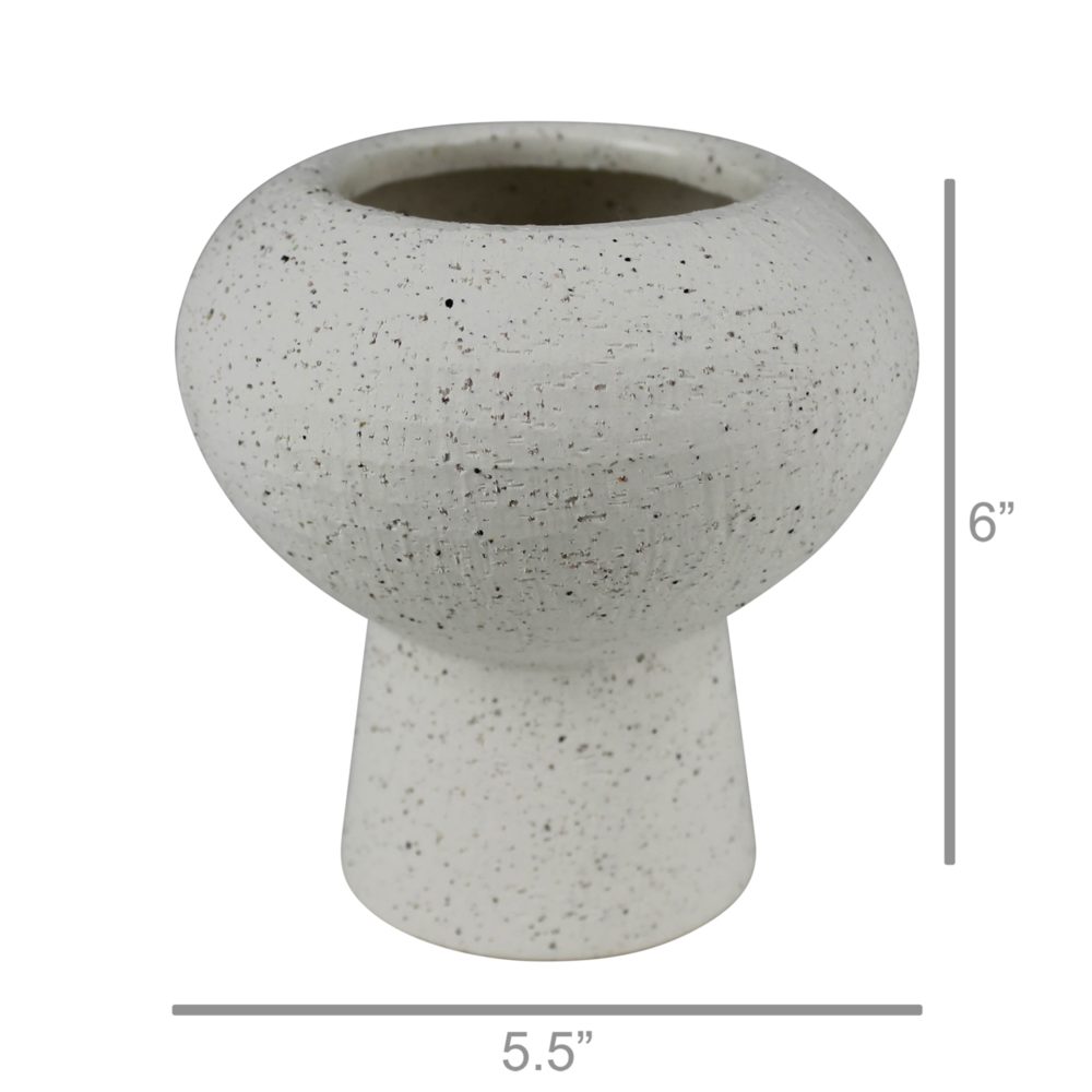 Small Cruz White Vase by HomArt - Image 2