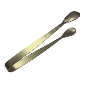 Matte Nickel Finish Ice Tongs by Abigails