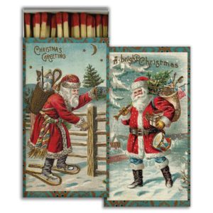 Vintage Santa Matches Set of 6 by HomArt