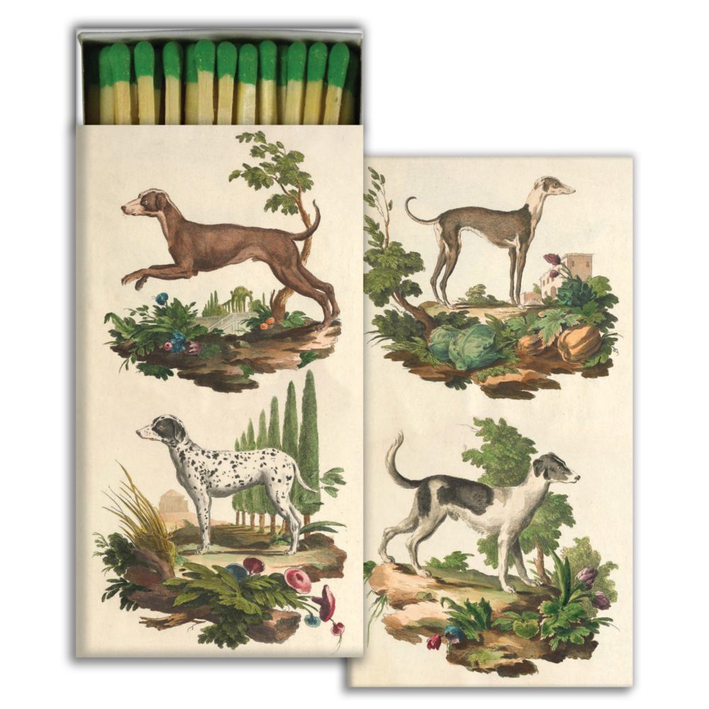 Italian Dogs Matches Set of 6 by HomArt