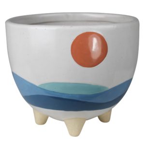 Seascape Ceramic Cachepot by HomArt