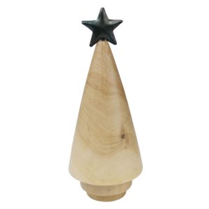 Small Copenhagen Wood Tree with Star by HomArt